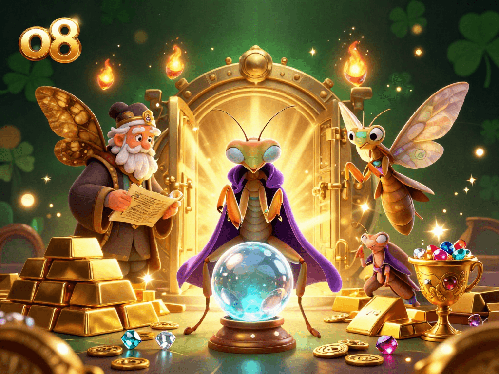 Experience the magic of o8 as our cartoon fortune teller unveils treasures of luck and fortune.