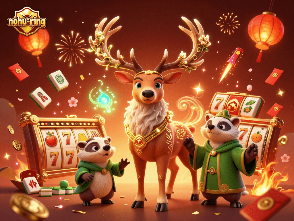 Engage in the thrilling nohu-ring slot game with dazzling jackpot elements and captivating characters.