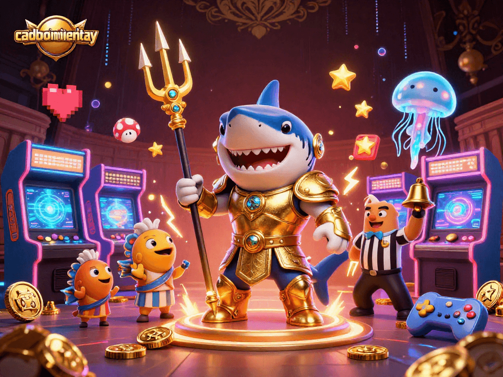 Experience thrilling gameplay with caoboimientay, featuring vibrant underwater gambling elements and dynamic characters.
