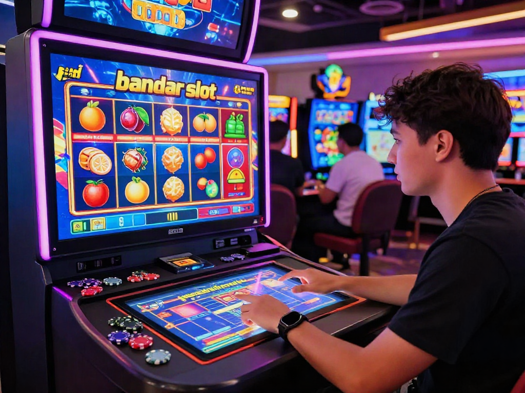 Experience the bandar slot excitement in a vibrant digital casino gaming scene.