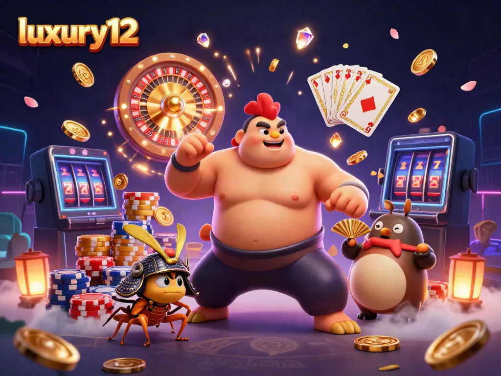 Experience luxury12 with vibrant casino action featuring unique characters and dazzling game elements.