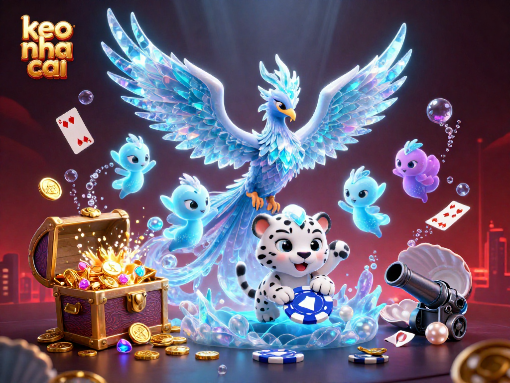 Engage with keo nha cai in this vibrant underwater casino scene full of excitement and action.