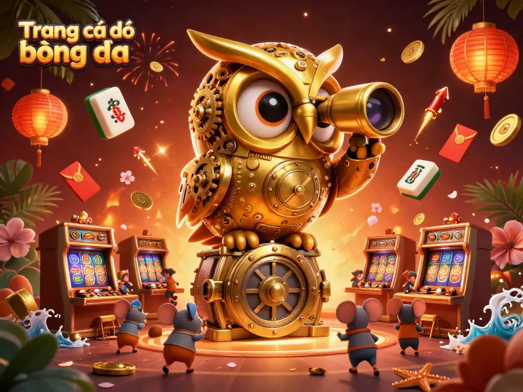Engage in Trang cá độ bóng đá with dynamic characters and vibrant casino elements in a colorful scene.
