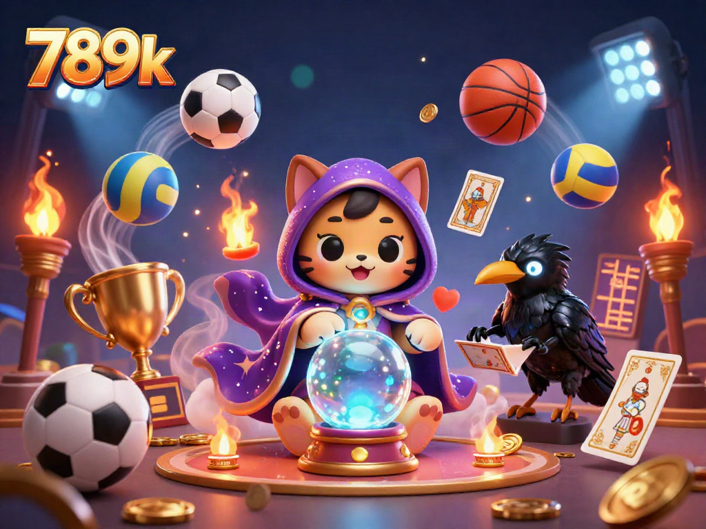 Experience thrilling games with 789k featuring fortune teller characters and dynamic sports elements.