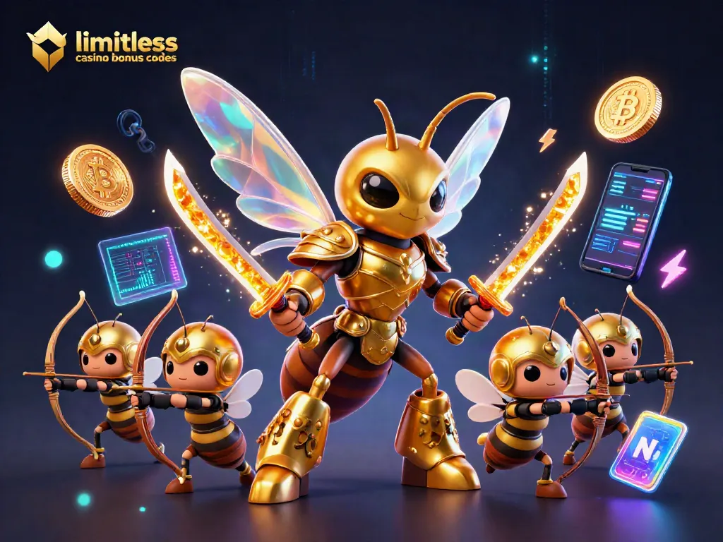 Engage with limitless casino bonus codes in a dynamic 3D fantasy casino scene.