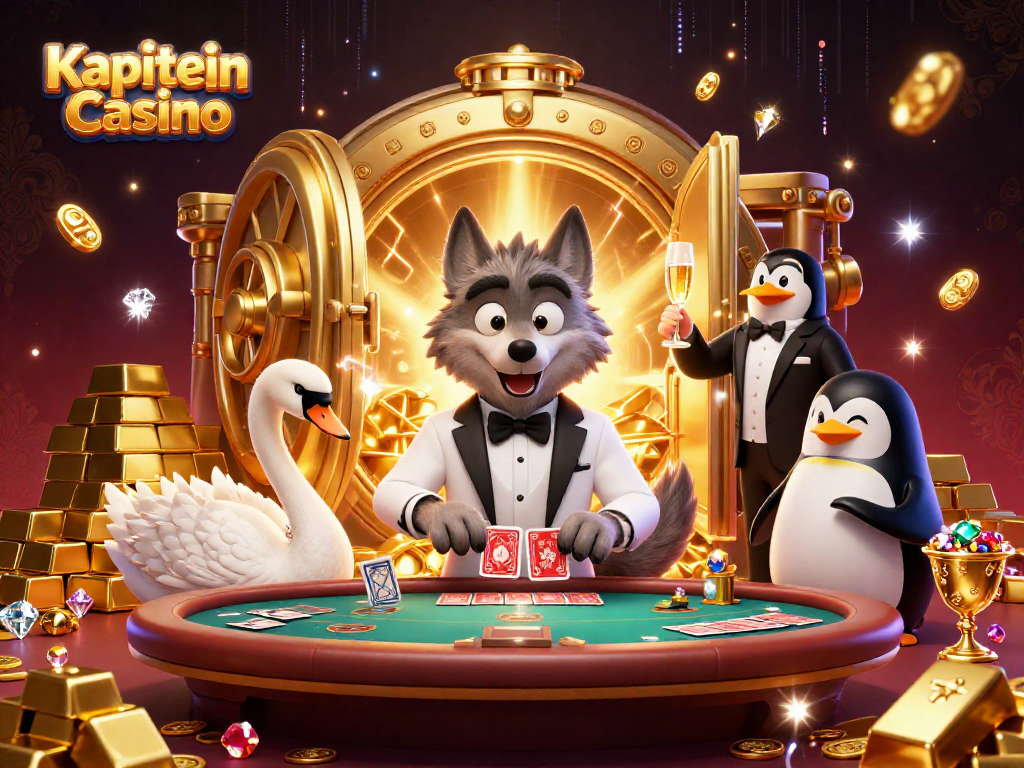 Kapitein Casino menghadirkan suasana kasino yang memukau dengan karakter kartun dan elemen mewah.