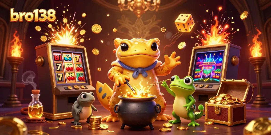 Experience the excitement of bro138 gaming with vibrant slot machines and magical alchemy!