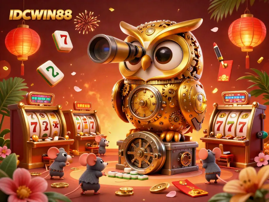 Experience the thrilling gameplay at IDCWIN88 with vivid casino elements and vibrant characters.