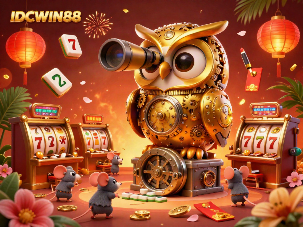 Experience the thrilling gameplay at IDCWIN88 with vivid casino elements and vibrant characters.