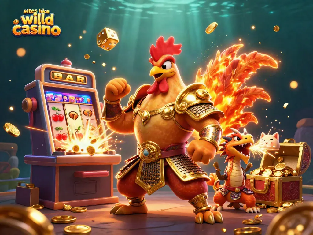 Experience dynamic gaming action at sites like wild casino with vibrant characters and jackpot elements.