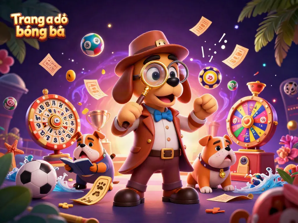 Engage in Trang cá độ bóng đá with a colorful 3D illustration of sports betting characters and elements.