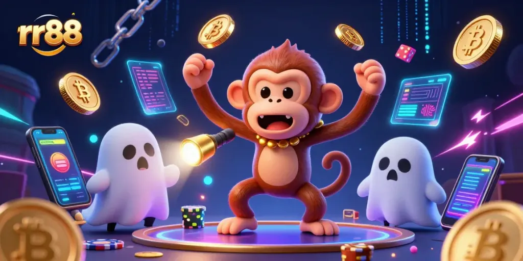 Engage with the rr88 gaming experience amidst a haunted casino chase filled with treasures.