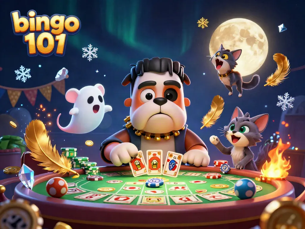 Engage with exciting games at Bingo 101 featuring unique characters and a vibrant atmosphere.