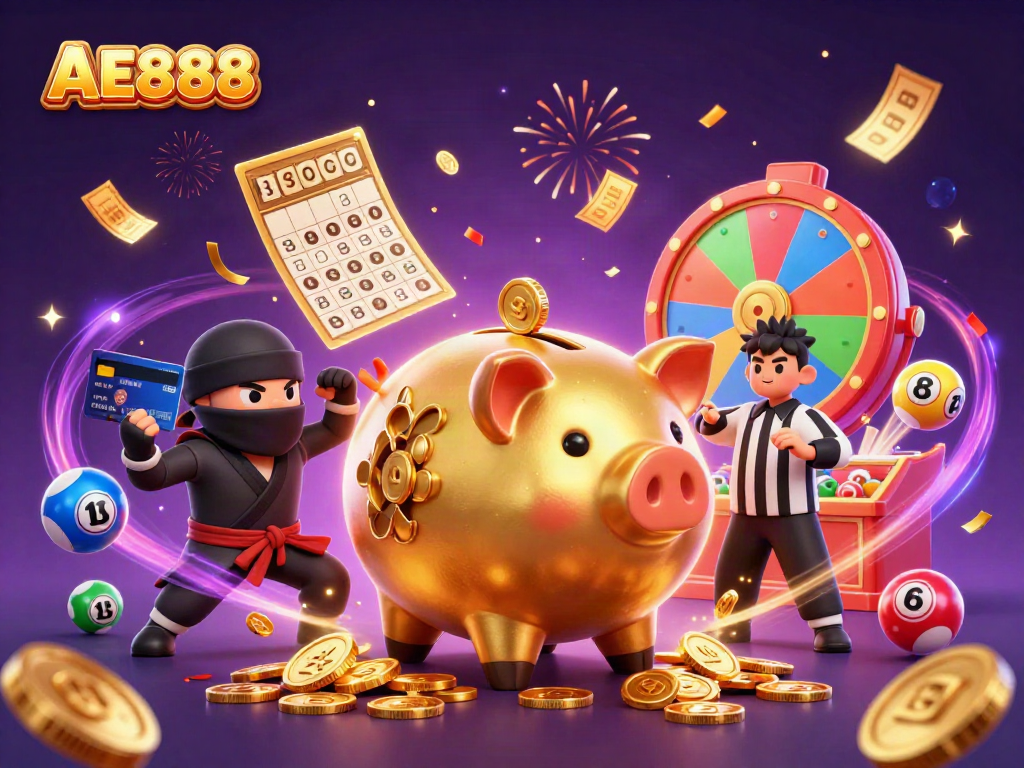 Experience exciting wins at AE888 with immersive gambling action in a vibrant 3D atmosphere.