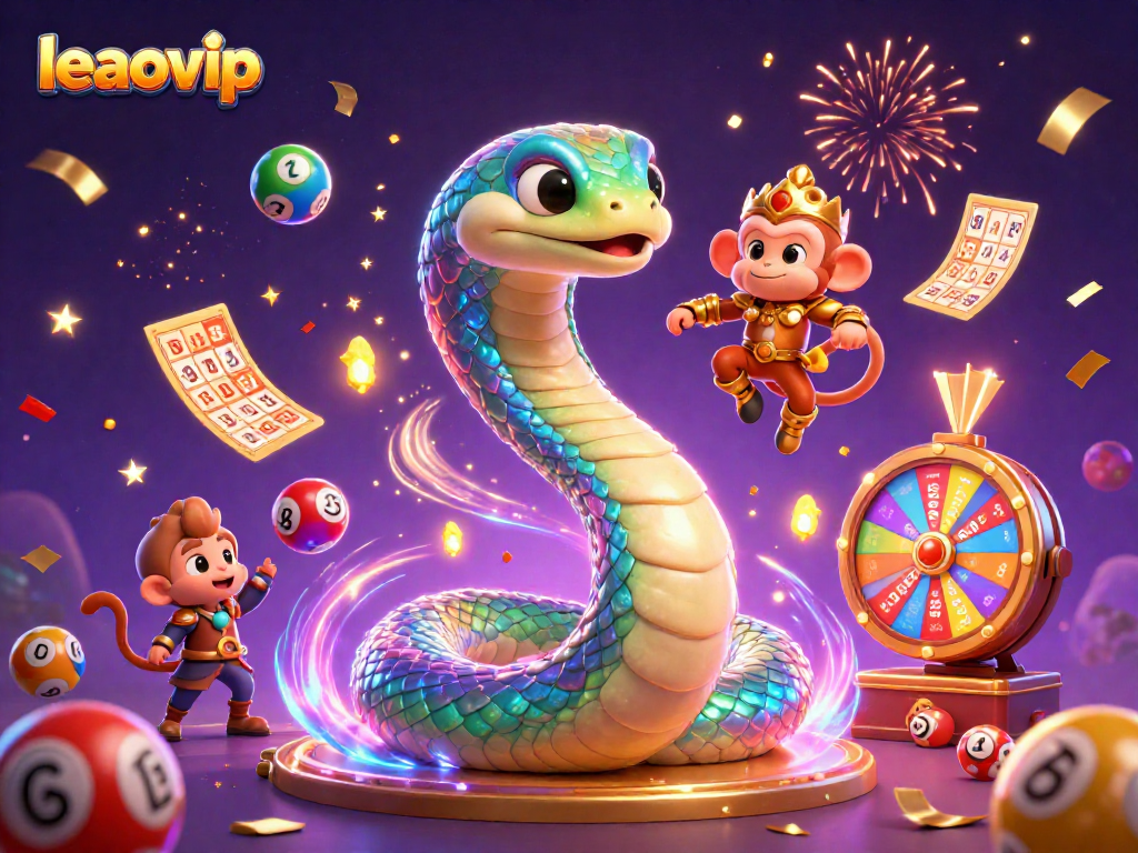 Menghadirkan gameplay menarik di leaovip dengan bola lotere berwarna-warni dan efek cahaya magis.