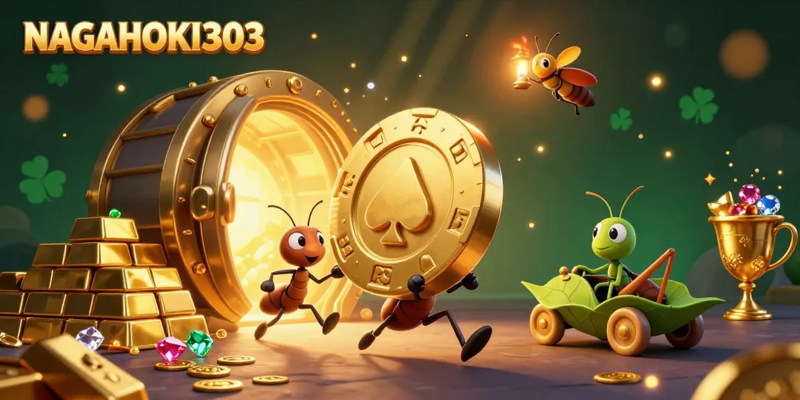 Menggenggam chip poker raksasa, tim semut 3D yang cerdik beraksi di dunia perjudian NAGAHOKI303.