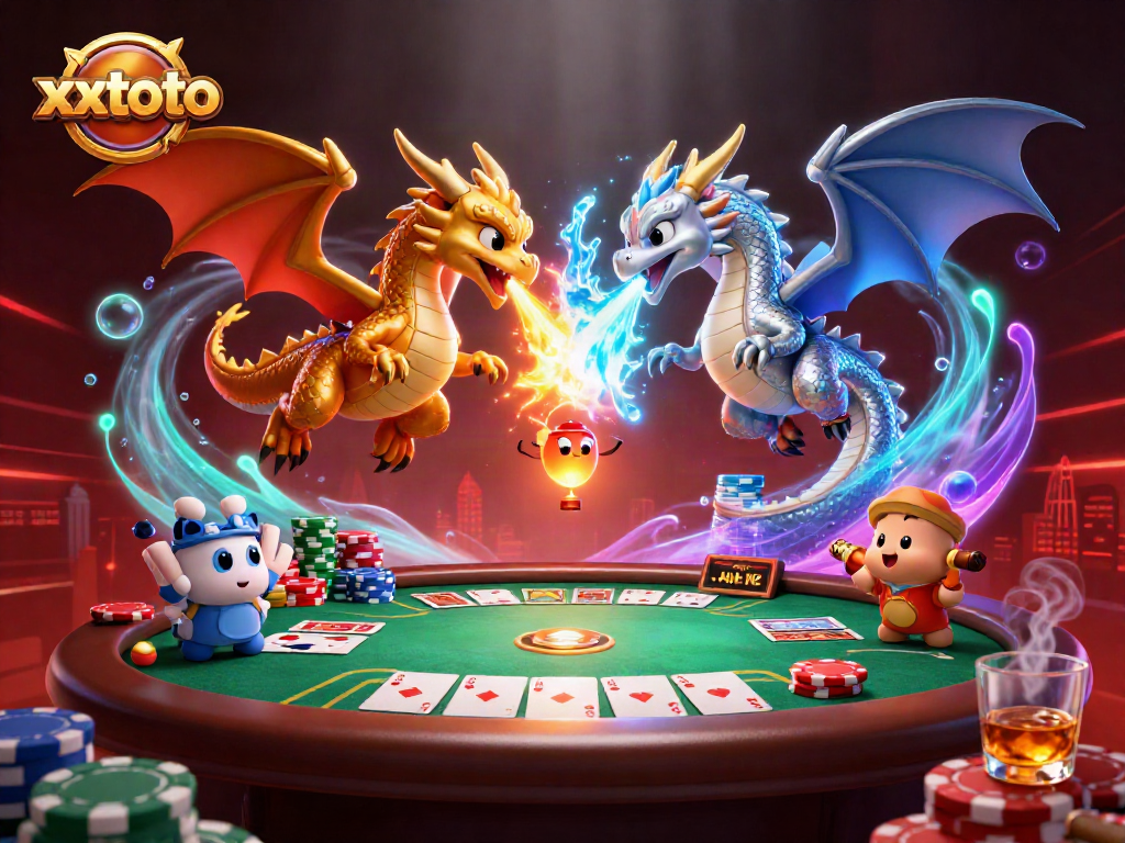 Menyaksikan pertarungan naga xxtoto dengan elemen poker yang memukau di kasino virtual.